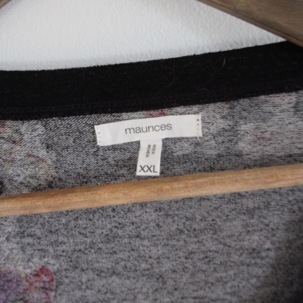 Maurices Floral Long Sleeve Top XXL Preowned - Picture 6 of 6